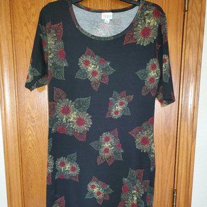 LuLaRoe "Julia" dress - Size L - Sunflower or Daisey